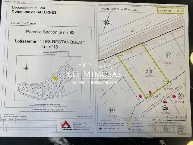 Vente Terrain de 458m²  à Salernes