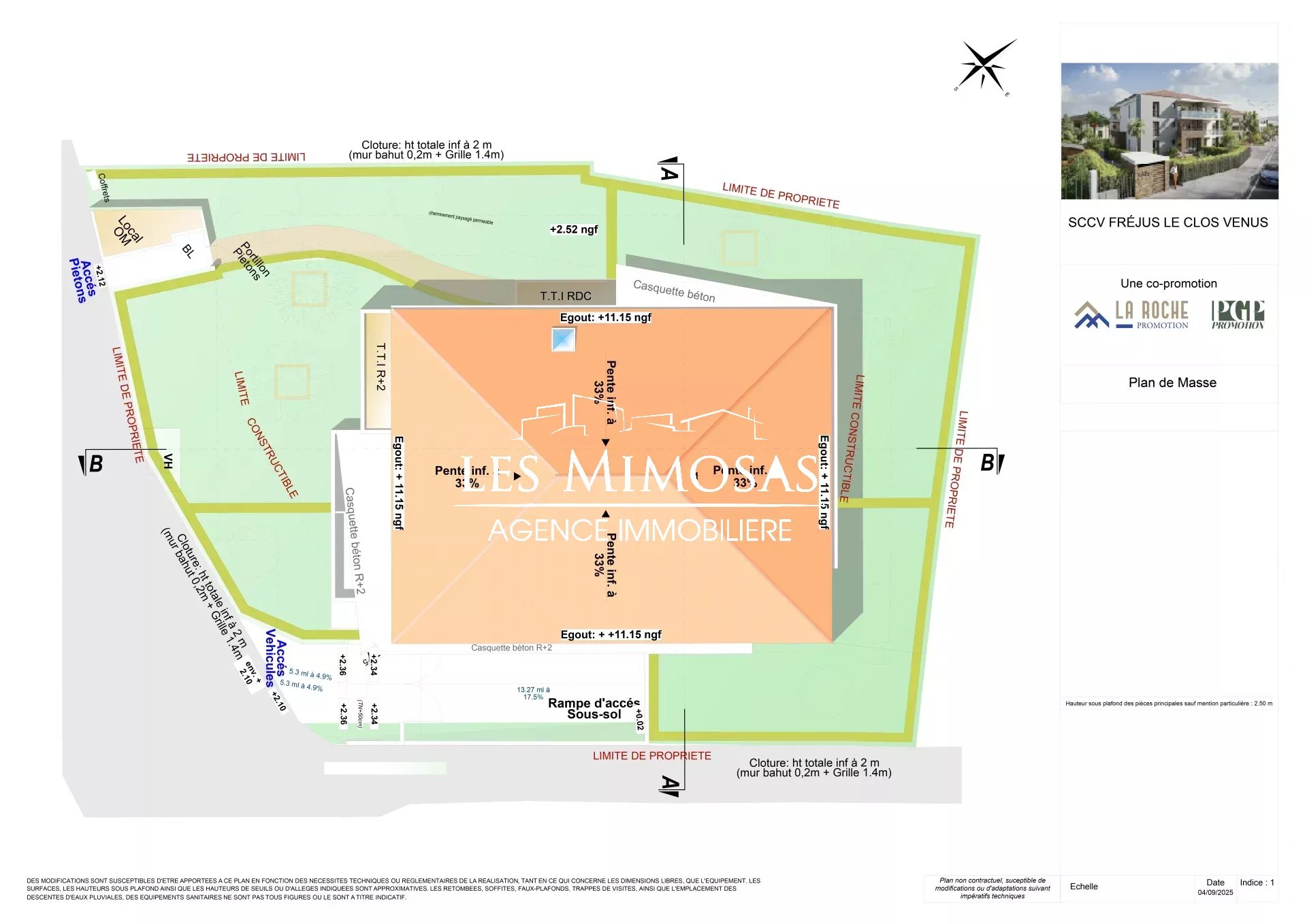 FREJUS proche centre-ville APPARTEMENT 4 PIÈCES en RDJ